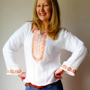 Refashioned Boho Egyptian Top (S/M)